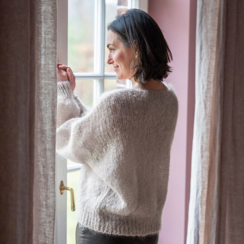 Americandreams Mohair-Pullover Milana Beige S - 2