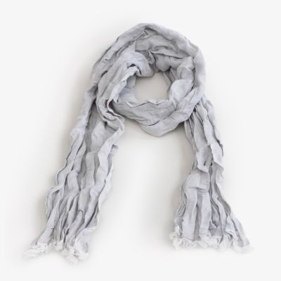 Skila Leinen-Baumwollschal Off/White