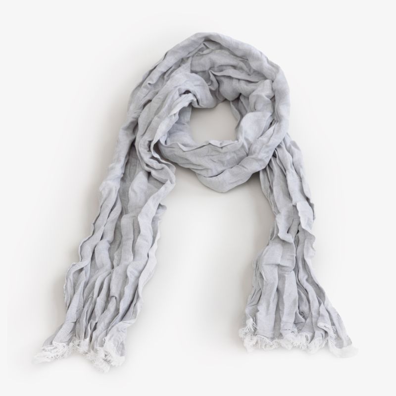 Skila Leinen-Baumwollschal Off/White