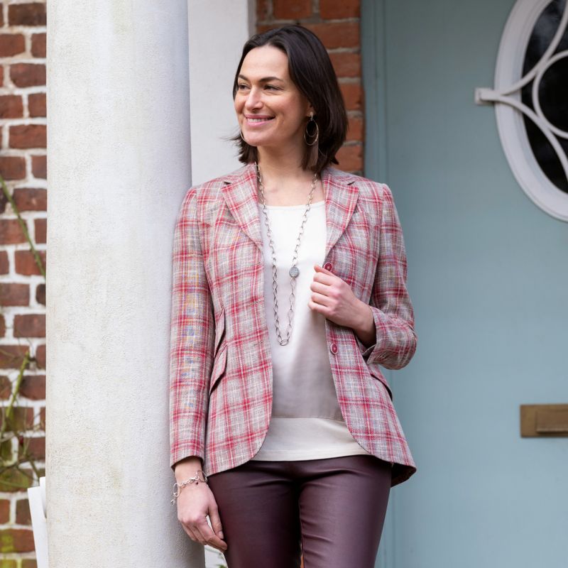 Risby & Leckonfield Blazer rot/beige