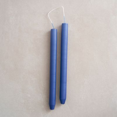 4 Ester & Erik zylindrische Kerzen Blue