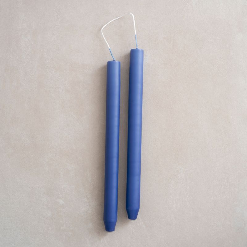 4 Ester & Erik zylindrische Kerzen Blue
