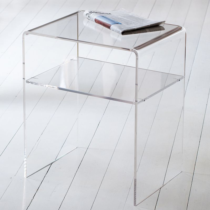 Acryl-Beistelltisch Klar 60 cm