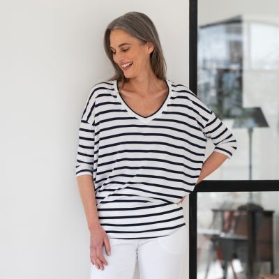 Sunday in Bed X Torquato Pyjamashirt Hazel Weiß/Midnight M - 4