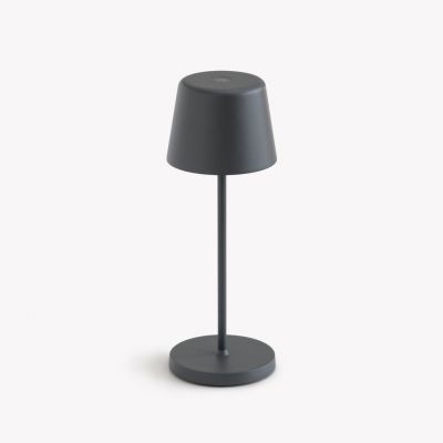 Akkuleuchte Ferrone Dunkelgrau 21 cm