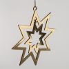 Sternenanhänger Messing 2er-Set - 3