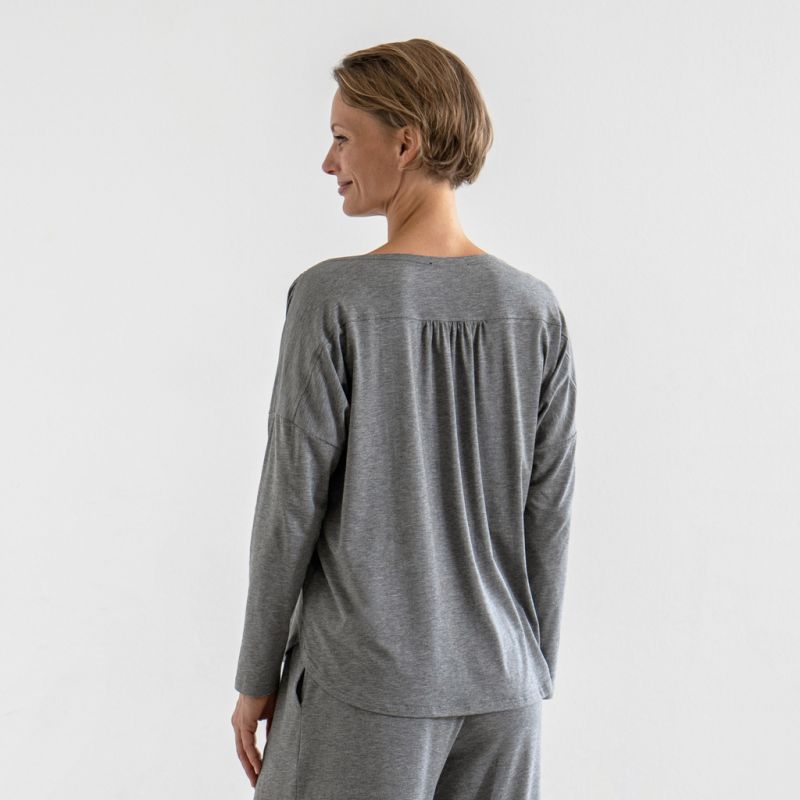 Sunday in Bed X Torquato Shirt Hermine Grau meliert L - 2