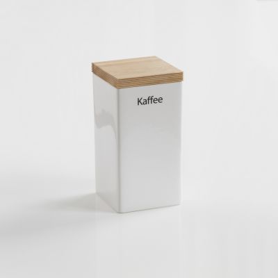 Kaffee-Vorratsdose mit Holzdeckel