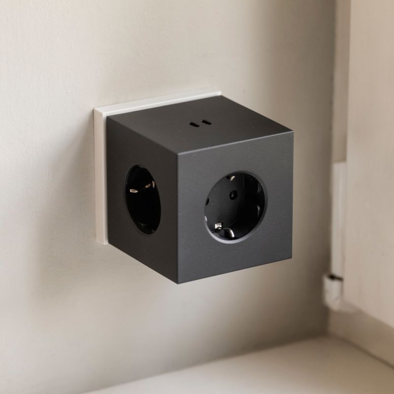 Mehrfachstecker Square 2 ohne Kabel Weiß - 2