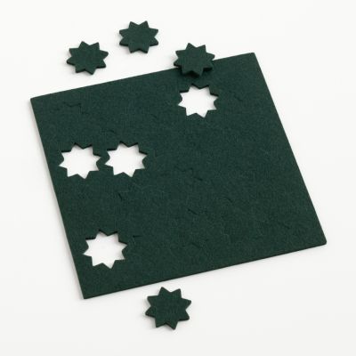 20 Filzsterne grün