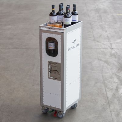Lufthansa Cocktail Trolley mit Kühlfach und Beleuchtung - 3