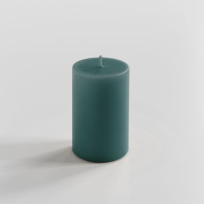 Ester & Erik Stumpenkerze 10 cm Ø 7 cm Petroleum Blue
