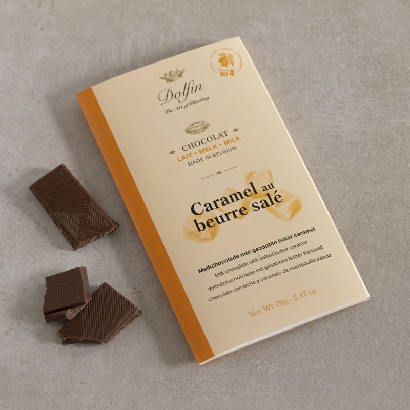 Dolfin Schokolade mit Karamell & gesalzener Butter