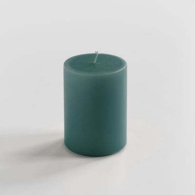 Ester & Erik Stumpenkerze 10 cm Ø 6 cm Petroleum Blue