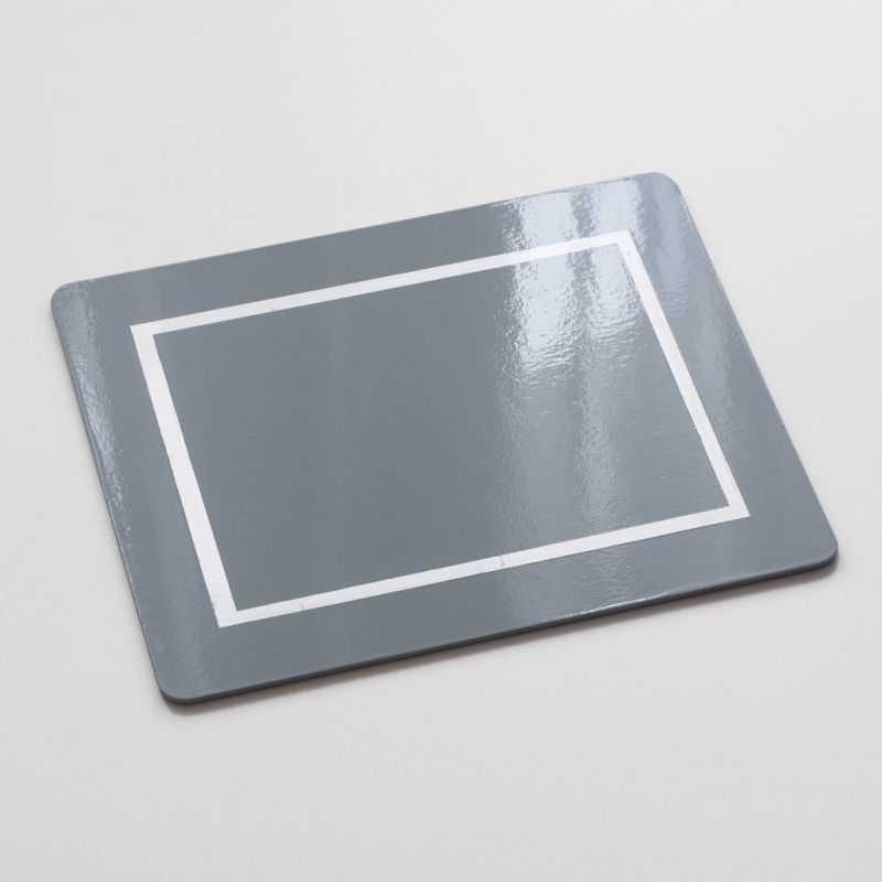4 Tischsets 45 x 35 cm Grey/Silver