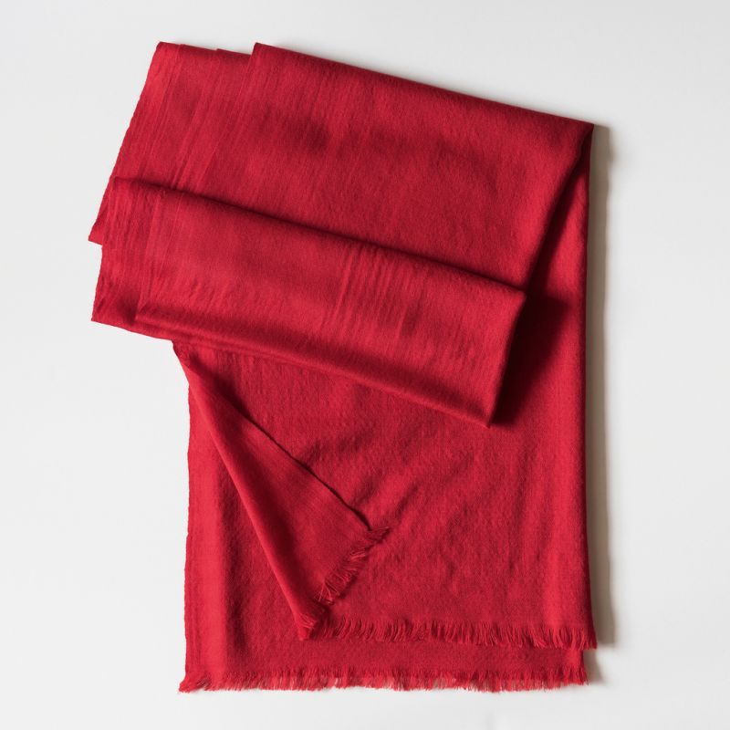 Kashmir Loom Wollschal Royal Red