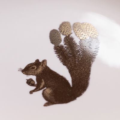 Somerset Frühstücksteller Eichhörnchen auf rosanem Grund - 2