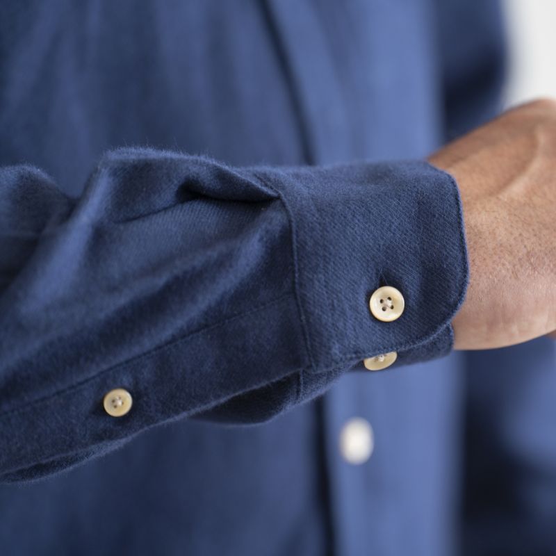 Portuguese Flanellhemd Navy - 5