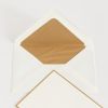 25 A6 Karten & Umschläge Crown Mill Creme/Gold