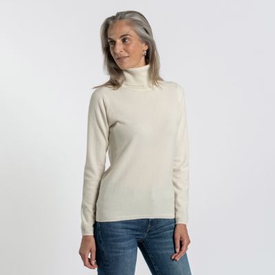 William Lockie X Torquato Rollkragen Kaschmir White L