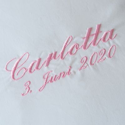 Bestickte Kissenhüllen Rosa