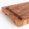 Tranchierbrett mit Saftrinne aus Teak Hirnholz groß - 3