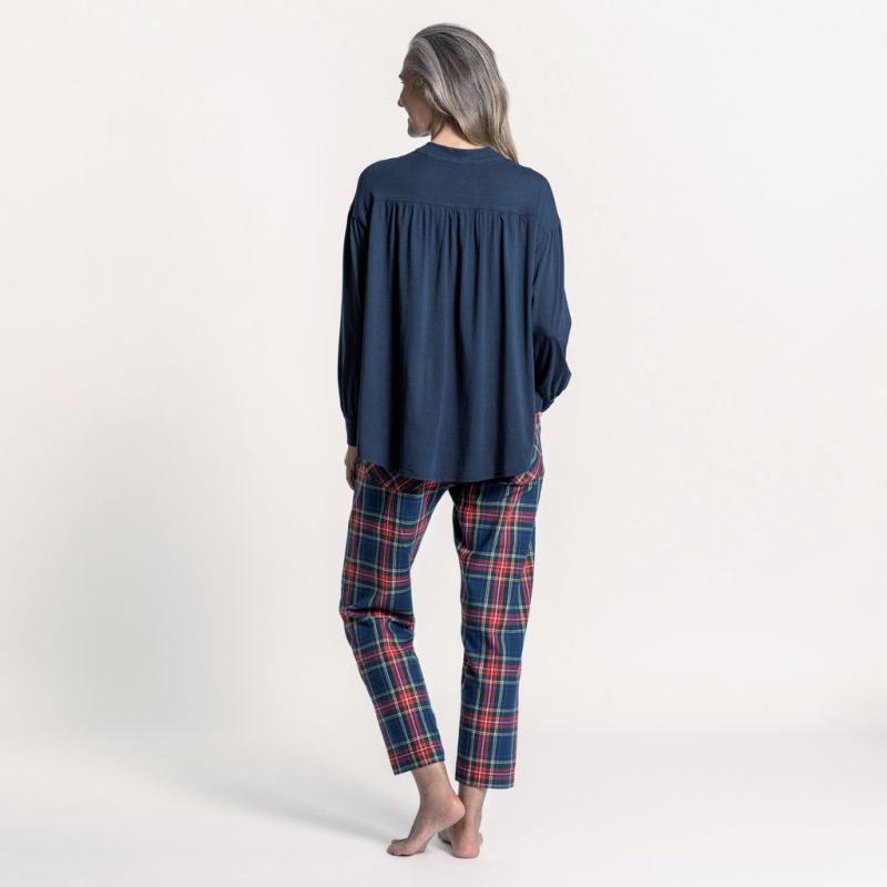 Sunday in Bed X Torquato Hose Chloe Tartan Dunkel - 3