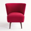 Midcentury Sessel Kopenhagen Ruby Velvet - 4