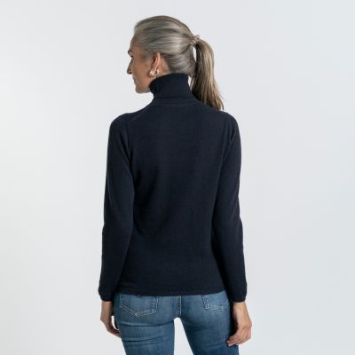 William Lockie X Torquato Rollkragen Kaschmir Navy L - 2