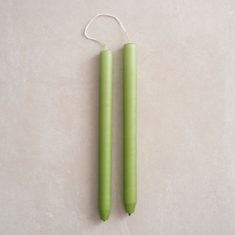 4 Ester & Erik zylindrische Kerzen Apple Green
