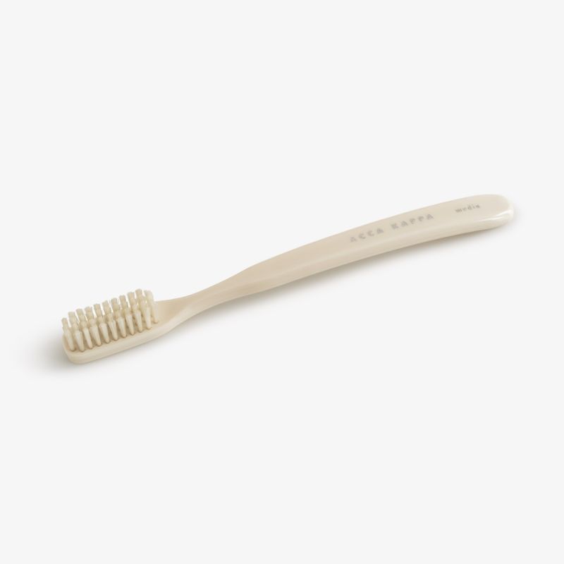 Acca Kappa Zahnbürste Nylon Medium Elfenbein