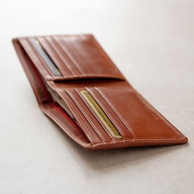 Balfour & Poole Portmonnaie mit Kartenfächern Sattelbraun