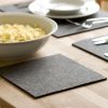 Filzuntersetzer 25x25 cm grau