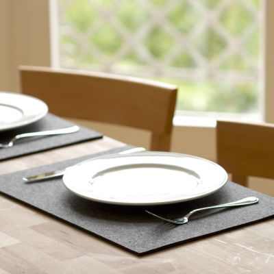 Wollfilz Tischset 35x45 cm grau