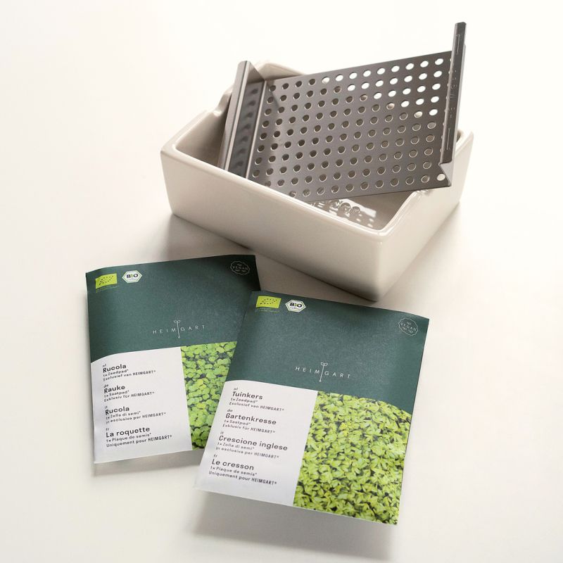 Starter-Kit Heimgart Microgreens inkl. 2 Bio Saatpads - 2