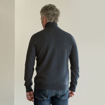 Gran Sasso Rollkragenpullover Navy Gr. 48 - 2