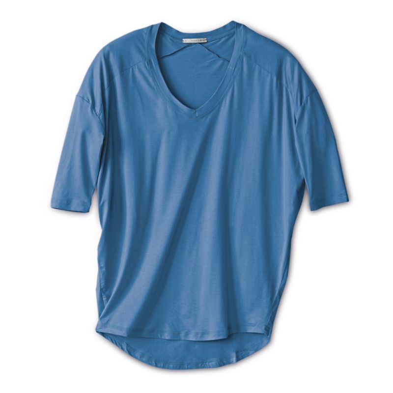 Sunday in Bed X Torquato Pyjamashirt Hazel Blau L - 2