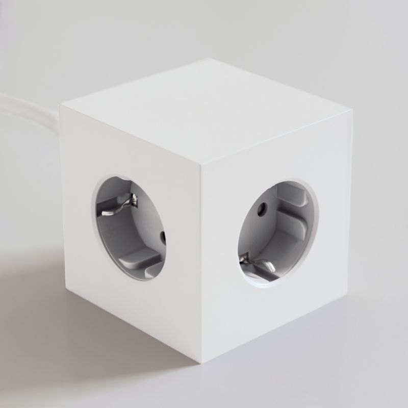 Magnetischer Mehrfachstecker Square 1 Weiß - 3