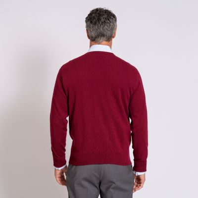 William Lockie X Torquato V-Ausschnitt Kaschmir Claret 52 - 2