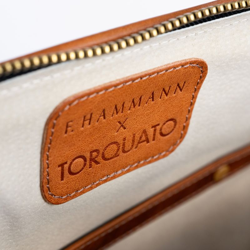 Hammann X Torquato Weekender Boardsize Stierleder Cognac - 2