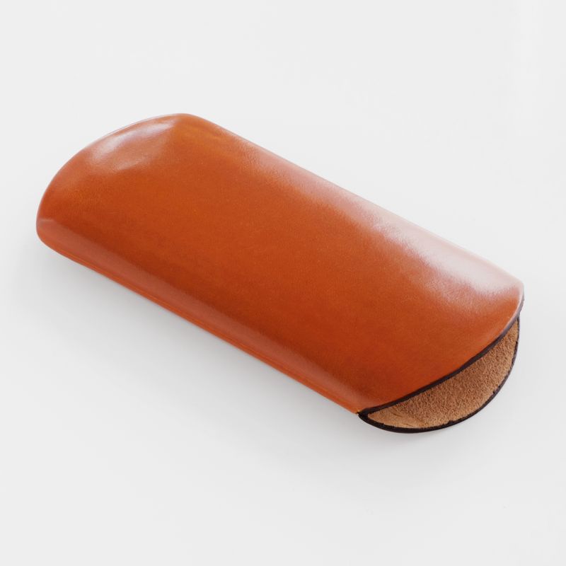 CAF Brillenetui Leder Cognac groß