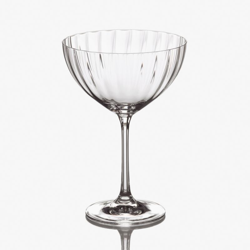 Cocktailgläser Plissee 6er-Set