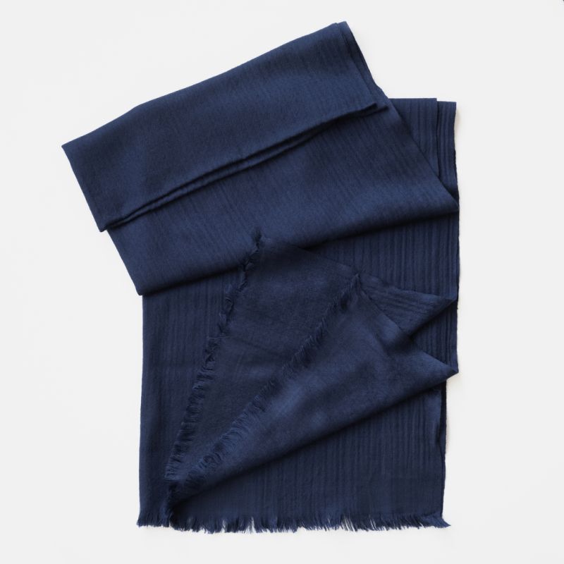 Kashmir Loom Wollschal Light Midnight
