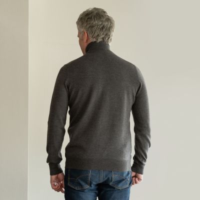 Gran Sasso Rollkragenpullover Anthrazit Gr. 48 - 2