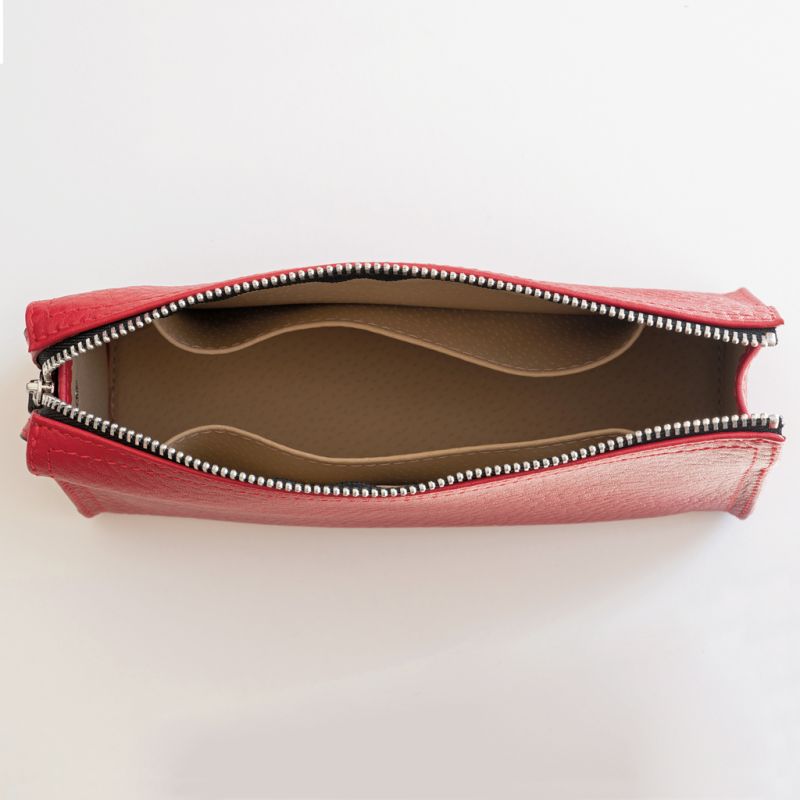 Hammann Kosmetiktasche Kalbsleder Rot - 3