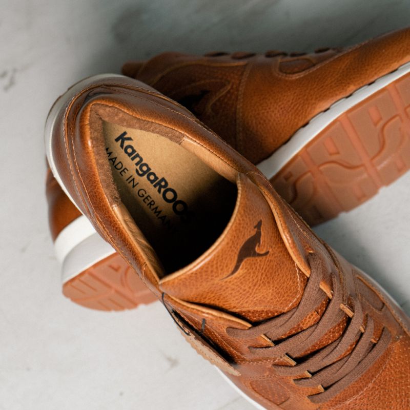 KangaROOS Leder-Sneaker Voltera Coil Cognac Gr. 42 - 2