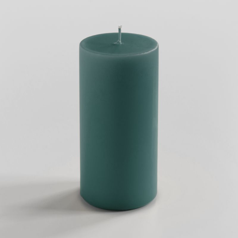 Ester & Erik Stumpenkerze 15 cm  Ø 7 cm Petroleum Blue