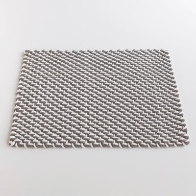 Badematte aus recyceltem PET Grey/White