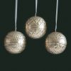 Baumkugeln Mauresque Messing versilbert 3er-Set - 2