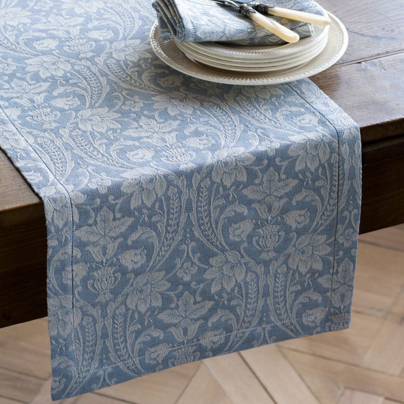 Donna di Coppe Tischläufer 40 x 140 cm Pastellblau